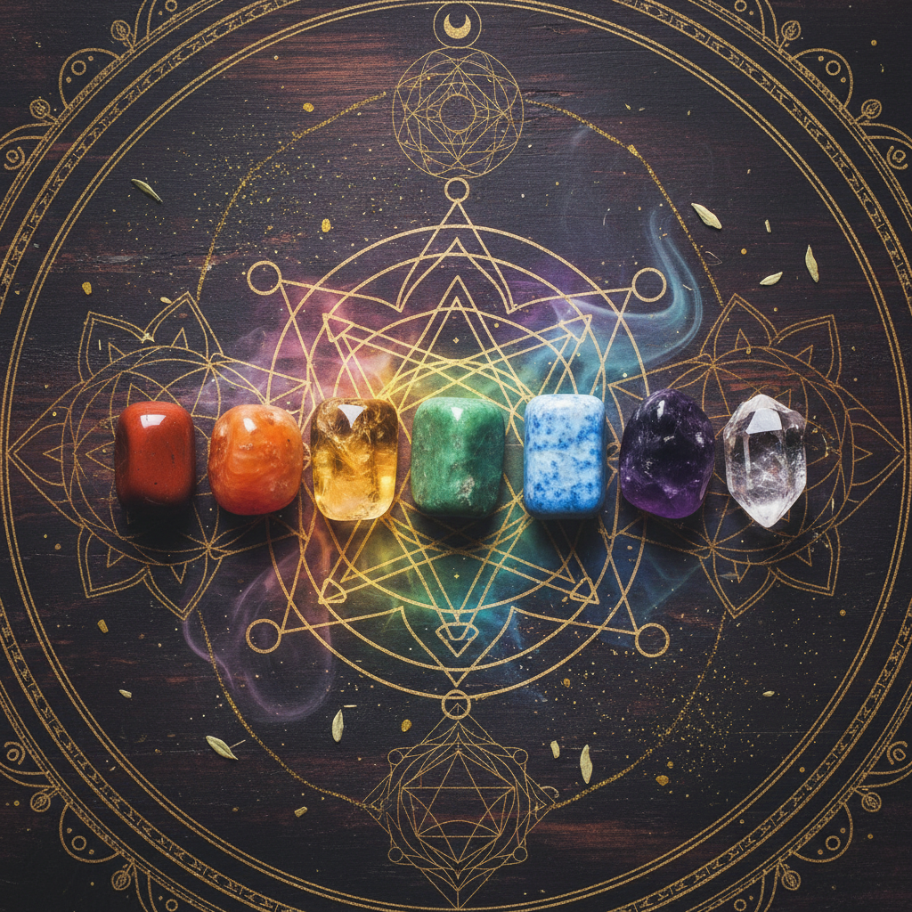 Chakra Stone Sets - spiritual healing crystal product photo