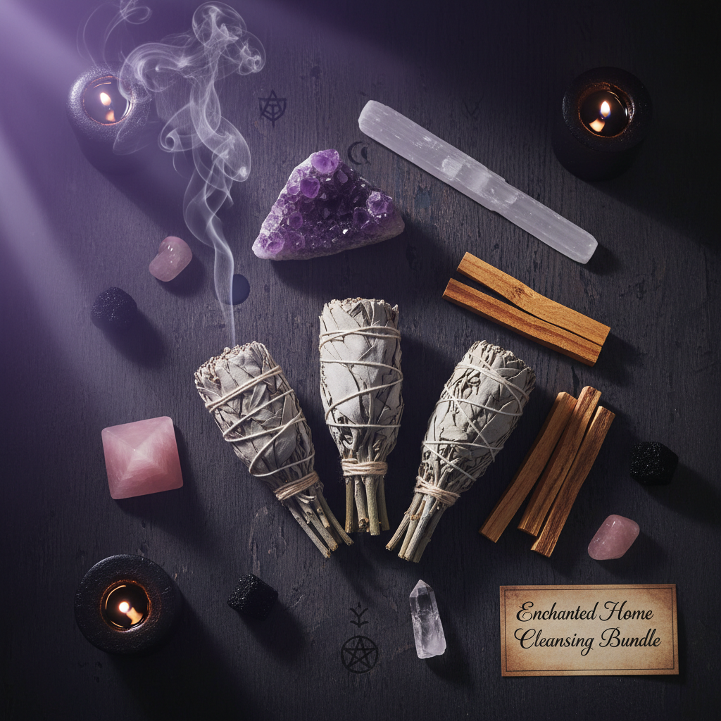 Enchanted Home Cleansing Bundle - witchy spiritual product photo