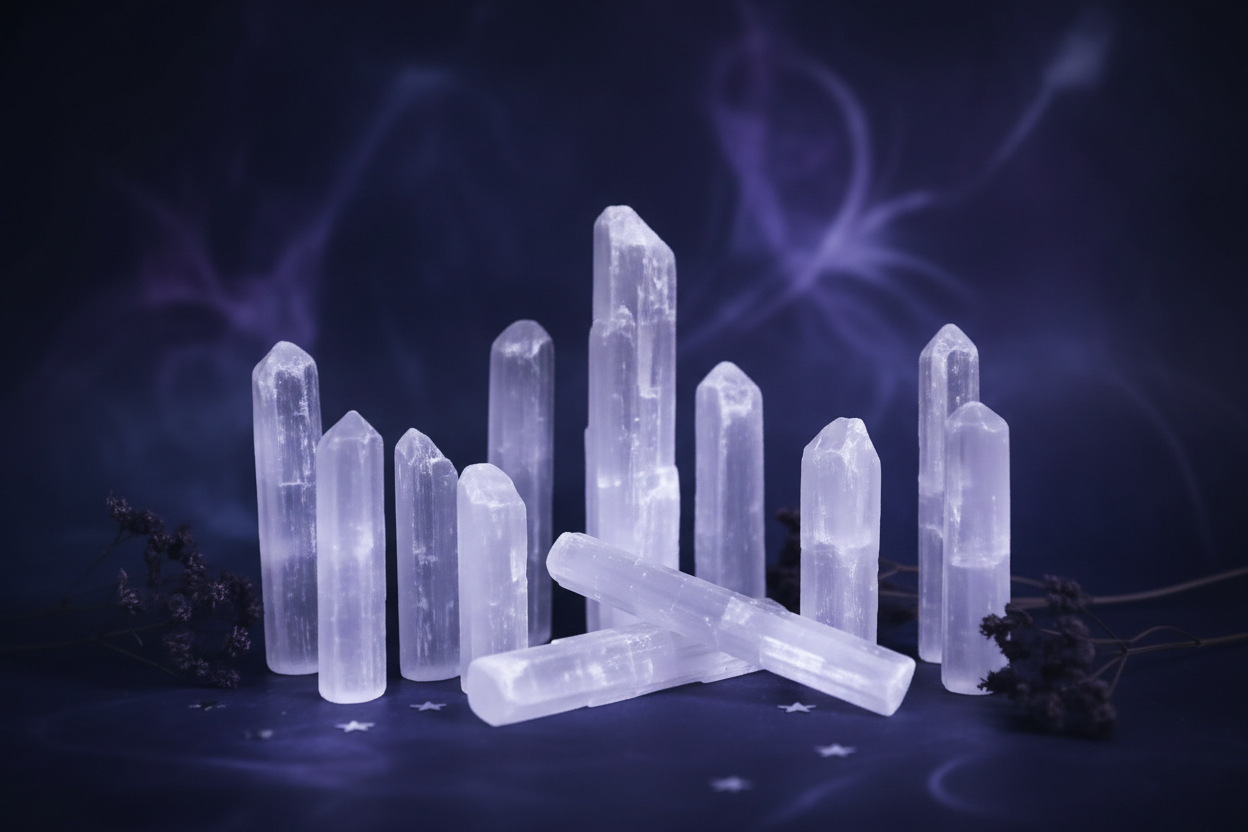 Selenite Charging Sticks